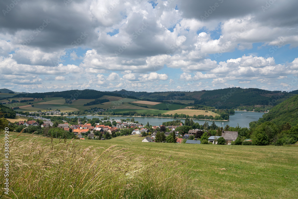 Diemel lake, Sauerland, Germany Diemel lake, Sauerland, Germany
