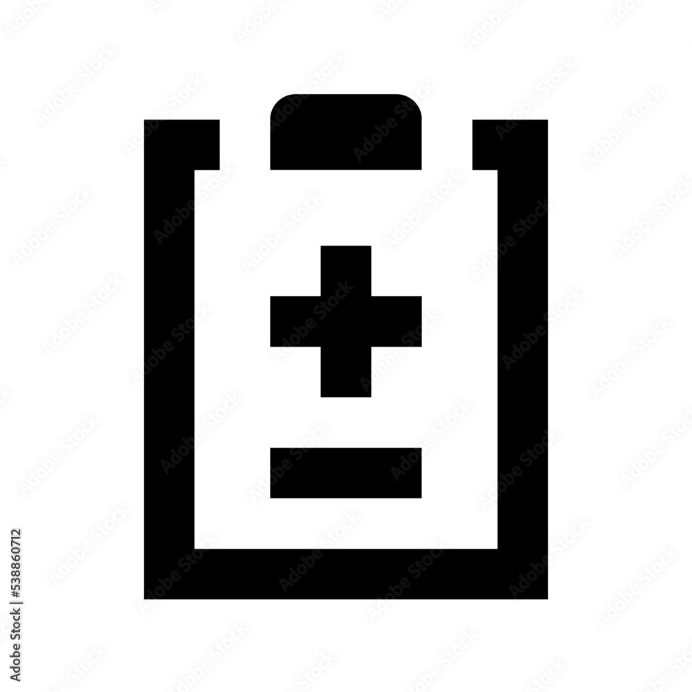 Fototapeta premium Medical Report Flat Vector Icon