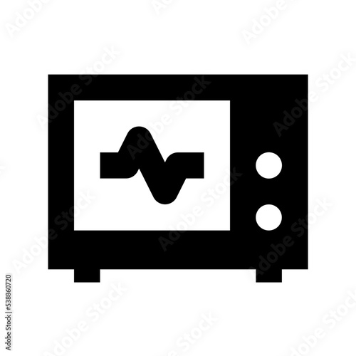 Ecg Machine Flat Vector Icon