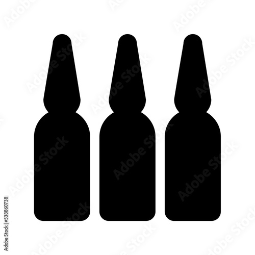 Injection Vial Flat Vector Icon