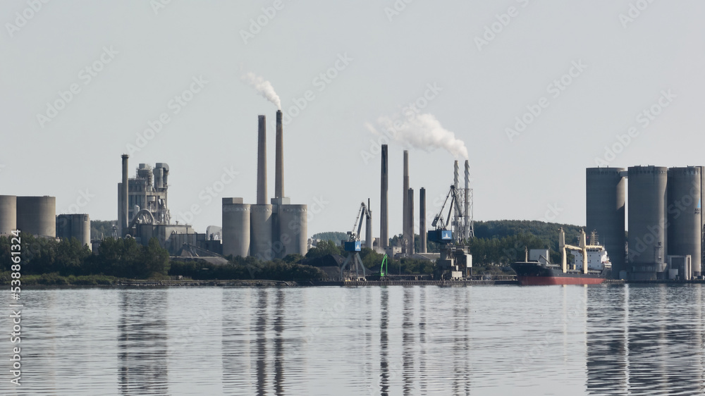 landscape of modern urban city in denmark