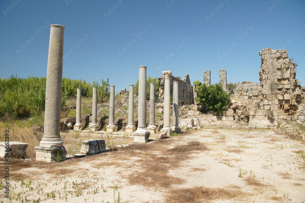Perge Ancient City in Antalya, Turkiye