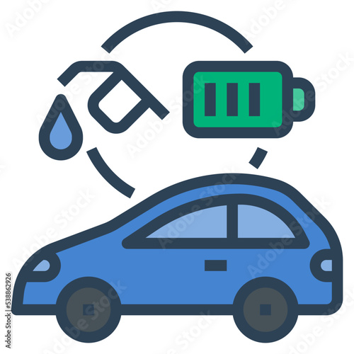 hybrid electric icon