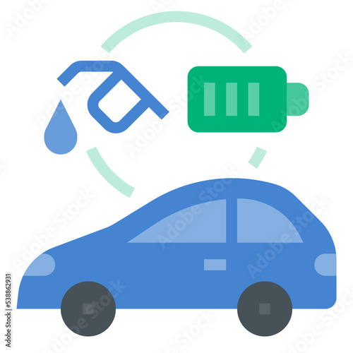hybrid electric icon