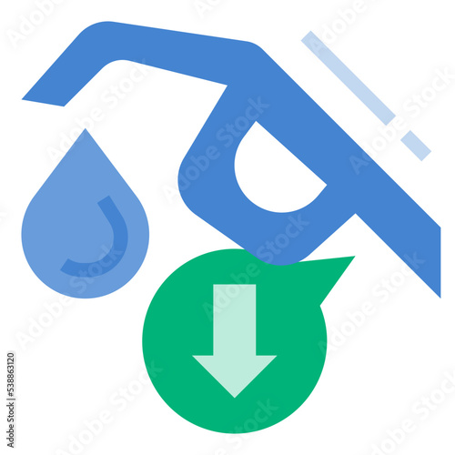 reduce fuel icon
