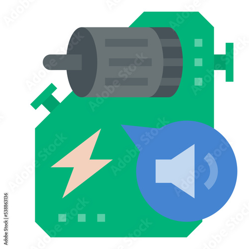 reduced noise engine icon