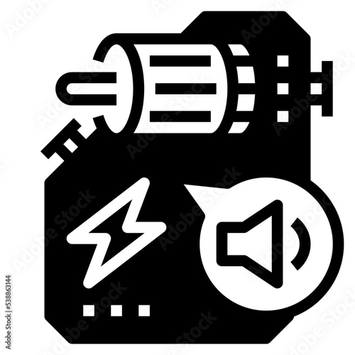 reduced noise engine icon