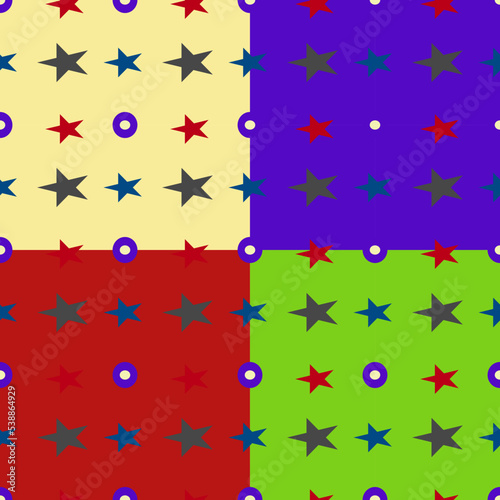 seamless pattern with stars,  Hand drawn vector,  Great for created greeting Birthday, wedding, anniversary, jubilee, rewarding and winning design card. Seamless backgrounds.