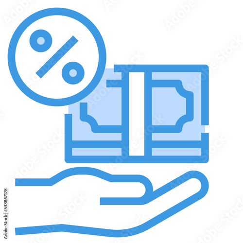 Wallpaper Mural Commission blue outline icon Torontodigital.ca