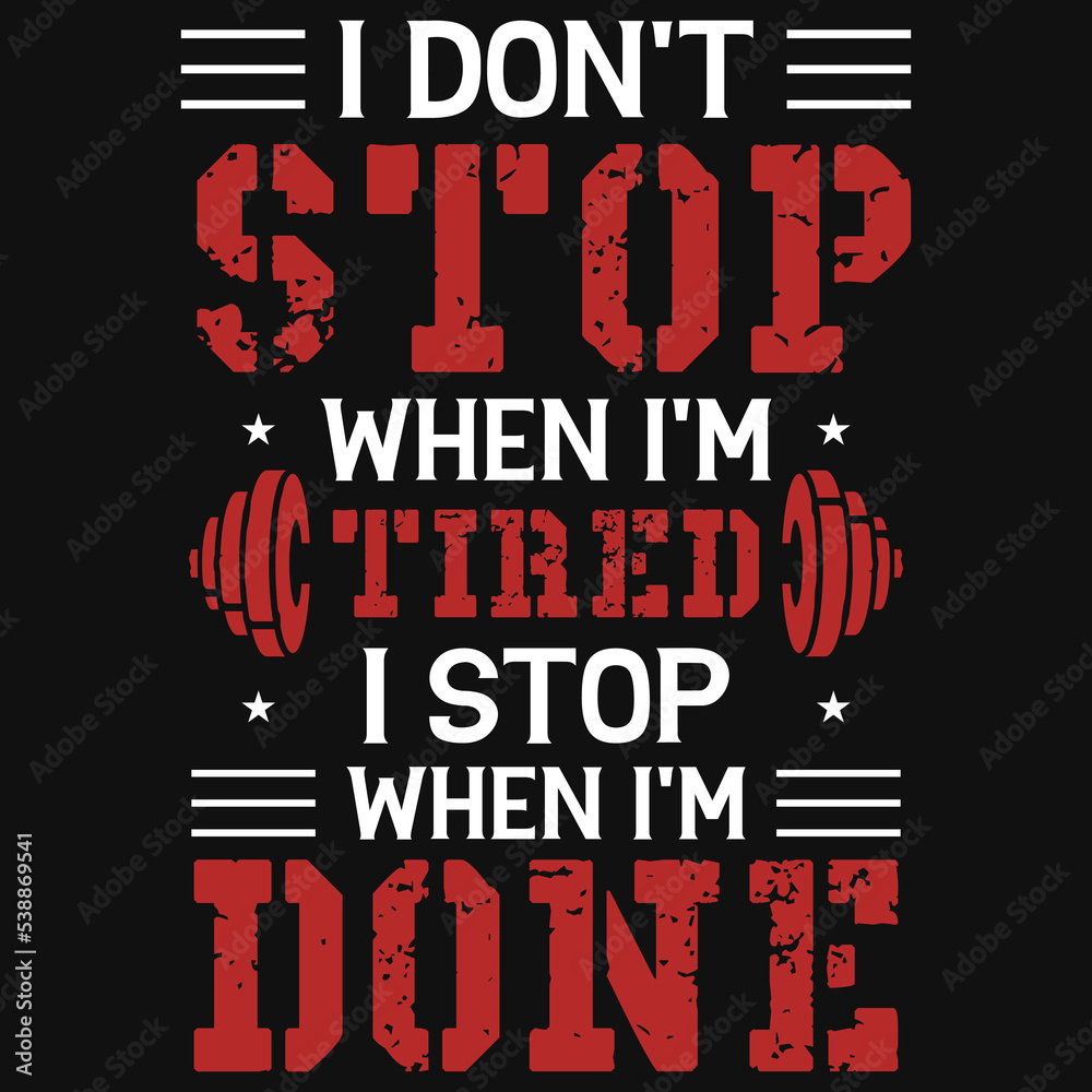 Obraz premium Gym tshirt design