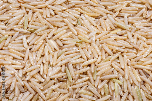 background of rice basamati brown
