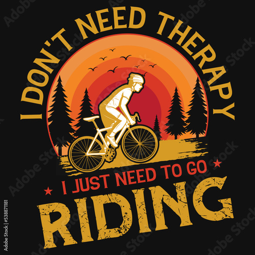 Mountain bicycle rider tshirt design