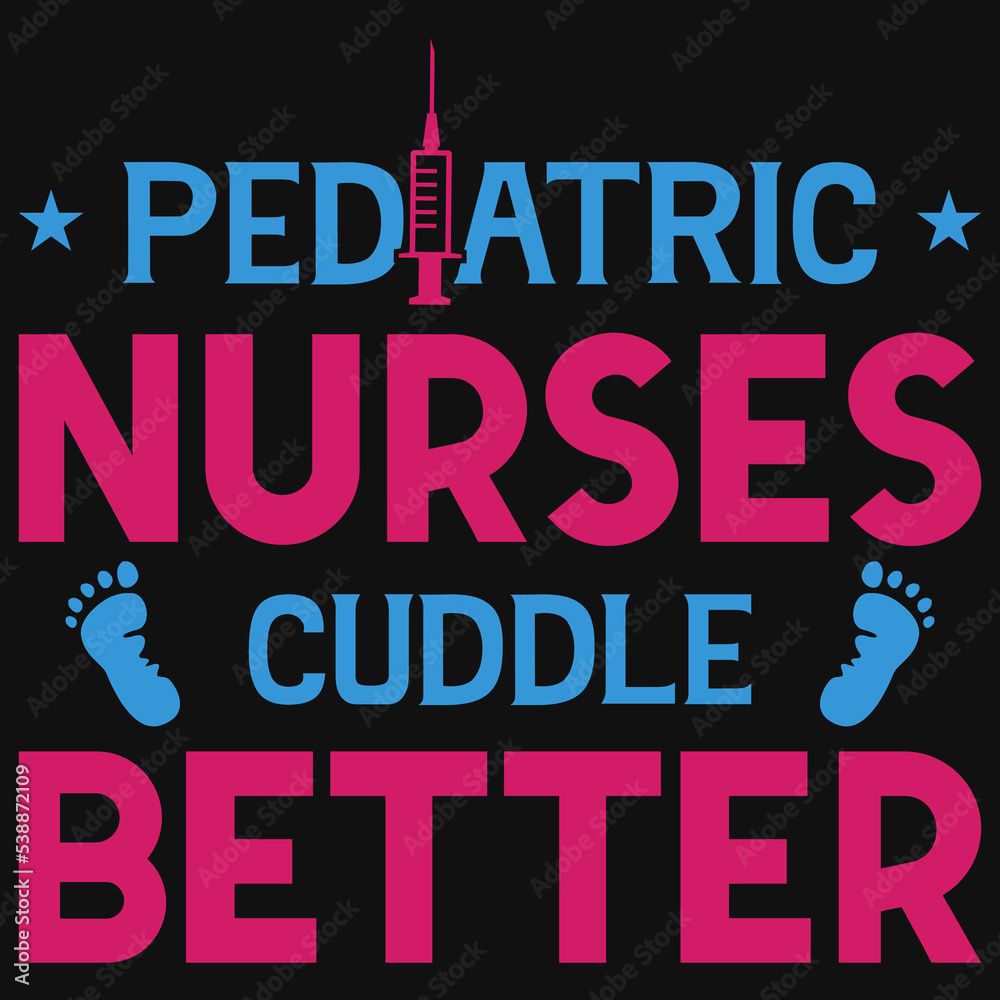 Fototapeta premium Nurse tshirt design