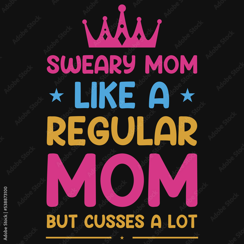 Obraz premium Mom t-shirt design
