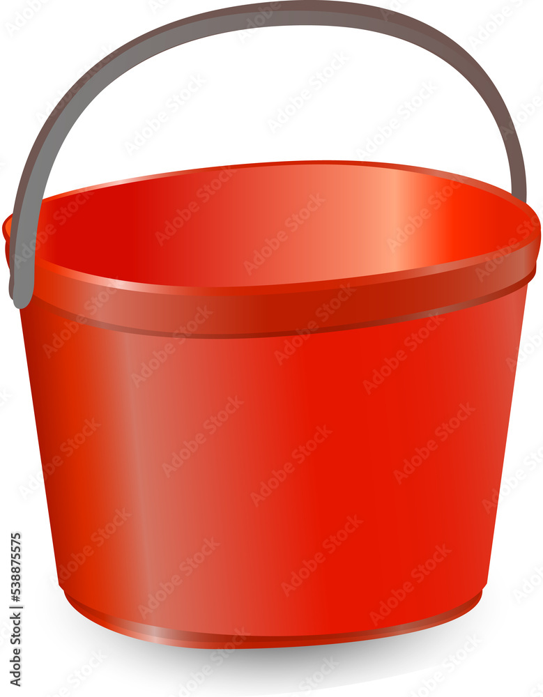 buckets. Bucket empty and with water. buckets. Bucket empty and with water.