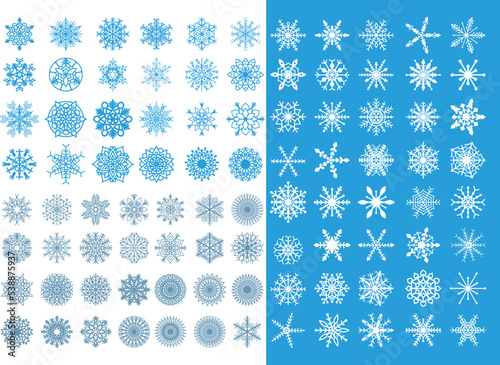 laser cut christmas snow flakes vector set