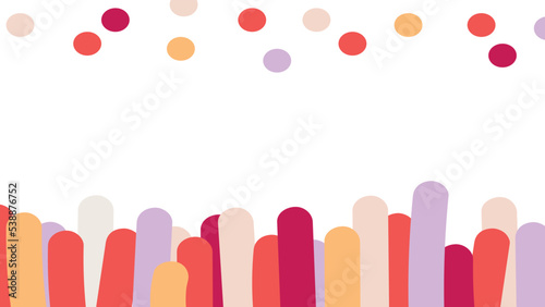 funny background with balls and ellipses. Vector illustration
