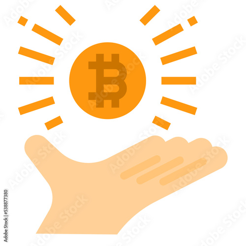 bitcoin flat icon