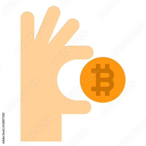 bitcoin flat icon