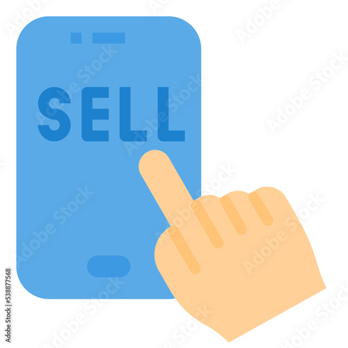 sell flat icon
