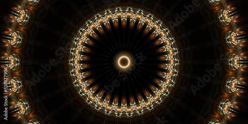 Fraktal Hintergrund Mandala Motiv f  r Drucksachen und Internet