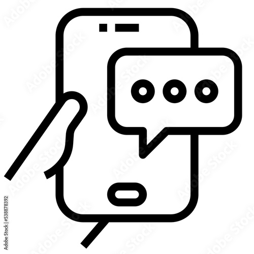 chat outline icon