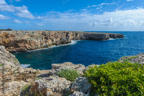 Sac des Blat Creek in western Menorca Island  Spain.