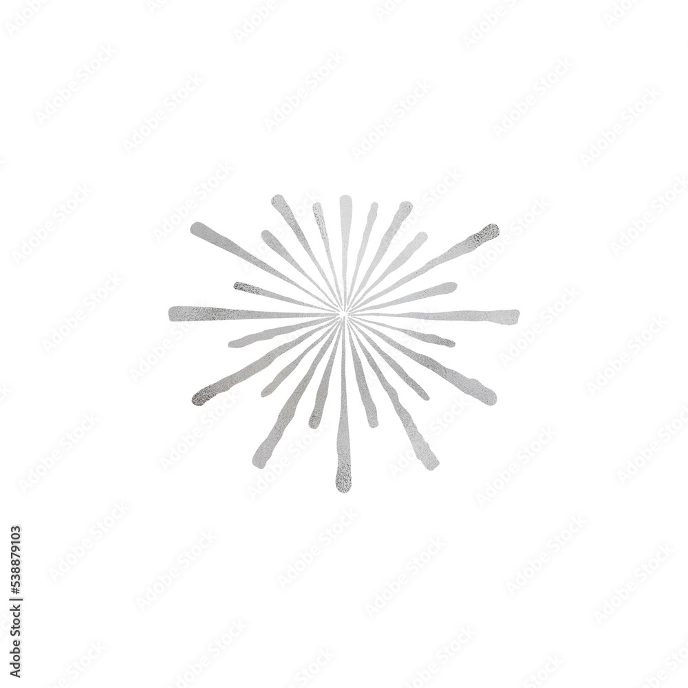 Silver Metallic Firework Silver Metallic Firework