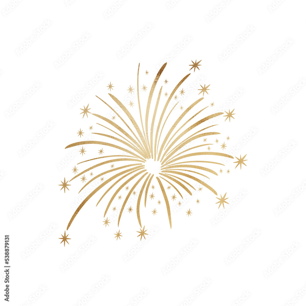Gold Metallic Firework Gold Metallic Firework
