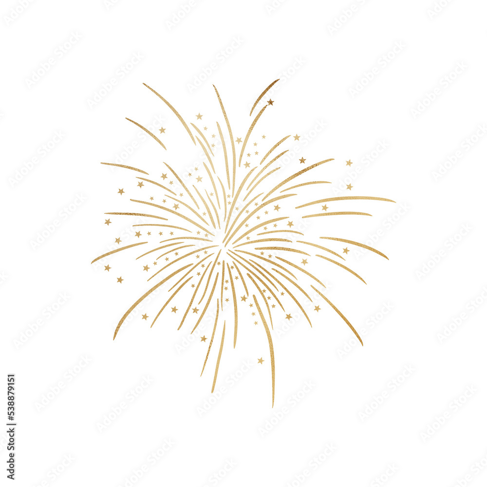 Gold Metallic Firework Gold Metallic Firework