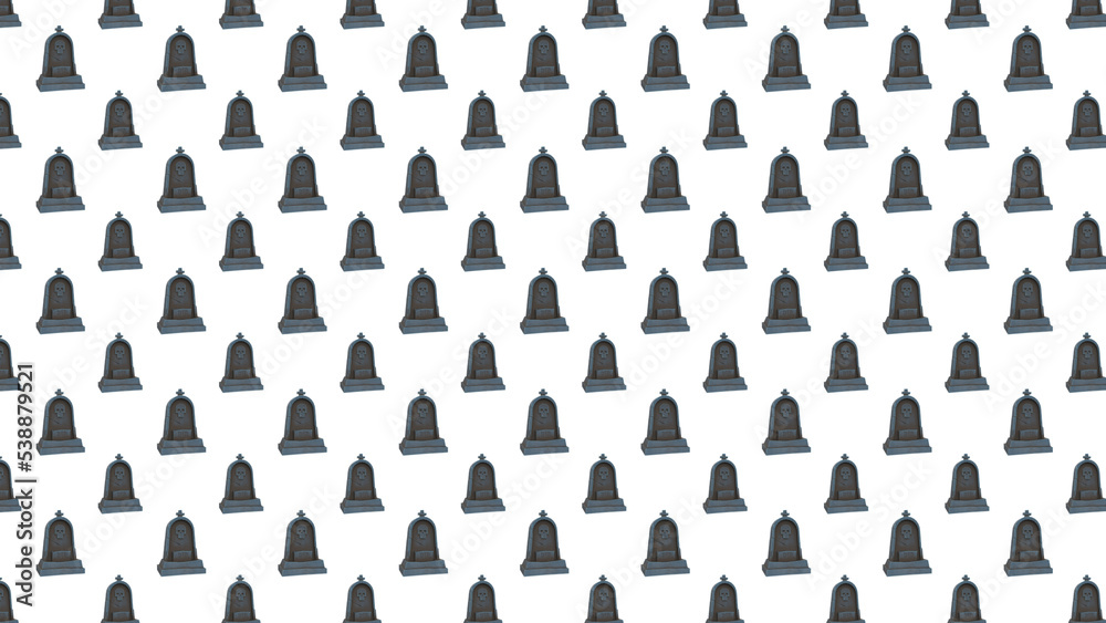 stylized gravestone pattern on halloween 3d rendering. stylized gravestone pattern on halloween 3d rendering.