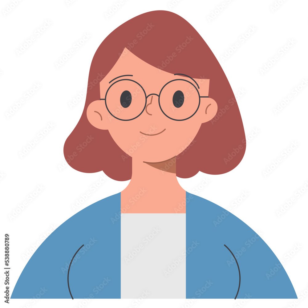 Fototapeta premium woman flat icon