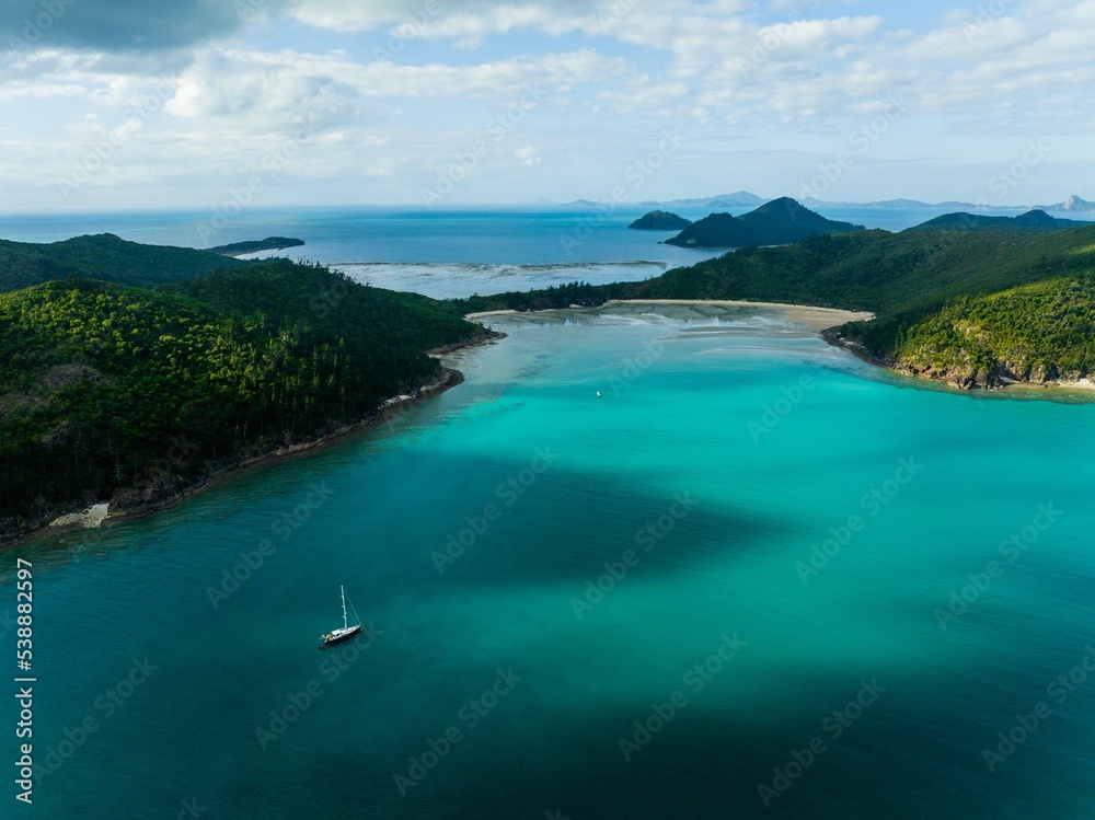 yacht yachting in the great barrier reef queensland australia