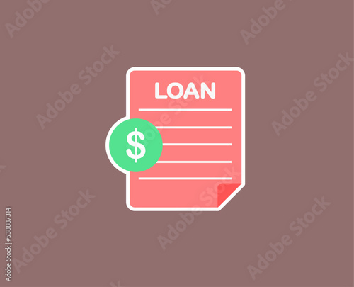 loan document page design clipat photo