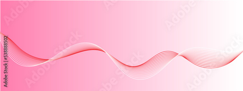 Abstract modern lite pink wavy stylized lines background. blending gradient colors. You can use for Web, Texture, Wallpaper, Template, Desktop background, Business banner, poster design. © Ahmad Araf