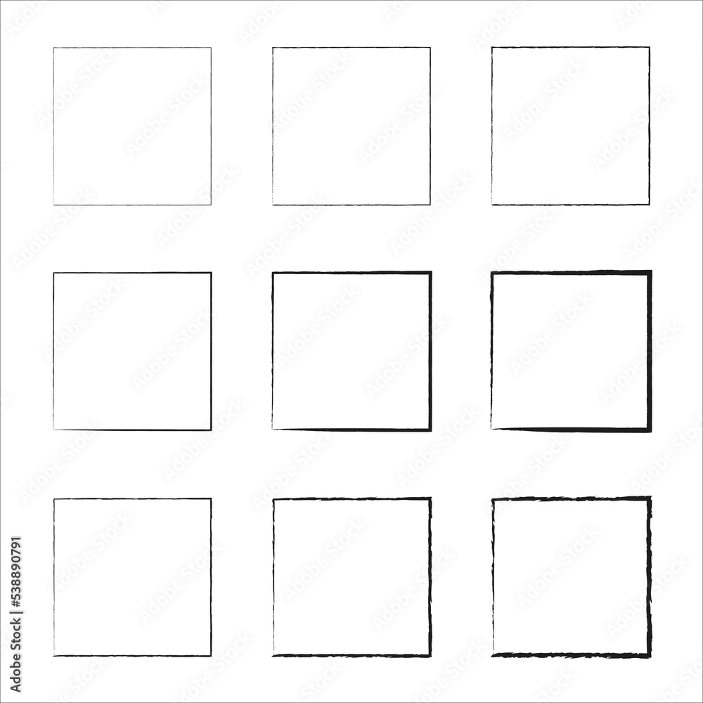 Grunge frames vector set. borders set. rectangular shapes. decorative design elements. Dirty grunge design frames Grunge frames vector set. borders set. rectangular shapes. decorative design elements. Dirty grunge design frames