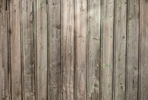 Wall made of wooden planks. Plank panel background.