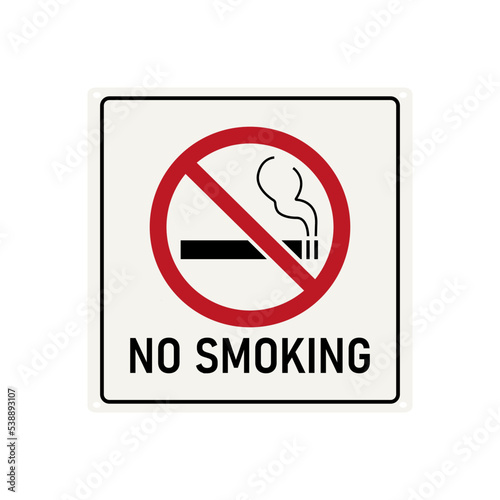 smoking zone icon. not allowed to smoke. vector isolated popular icon