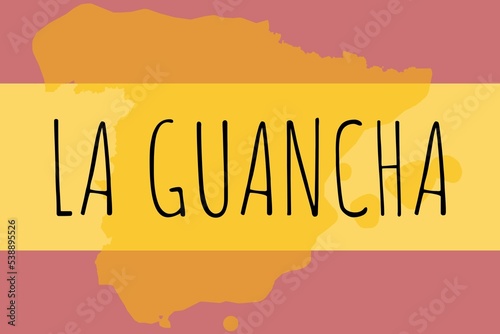 La Guancha: Illustration mit dem Namen der spanischen Stadt La Guancha photo