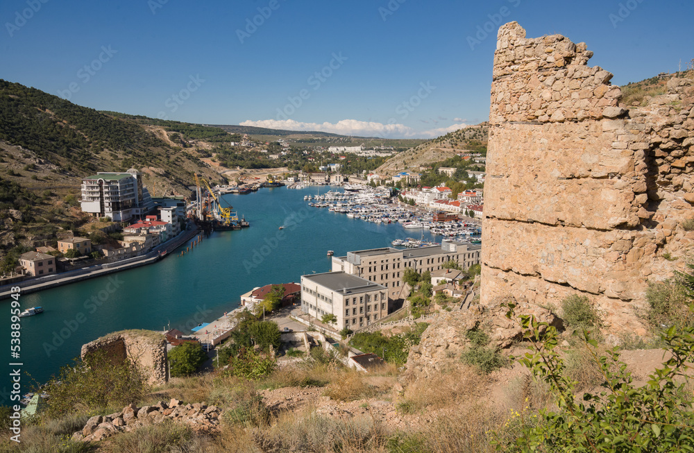 Crimea. Port of Balaklava. General view from above