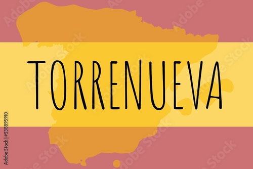 Torrenueva: Illustration mit dem Namen der spanischen Stadt Torrenueva photo
