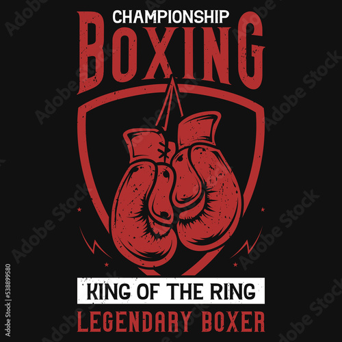 Boxing tshirt design