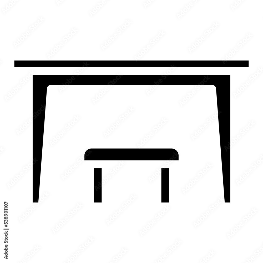 Fototapeta premium chair with table icon