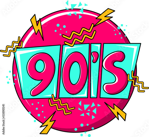 vintage retro sticker 90s memphis style party