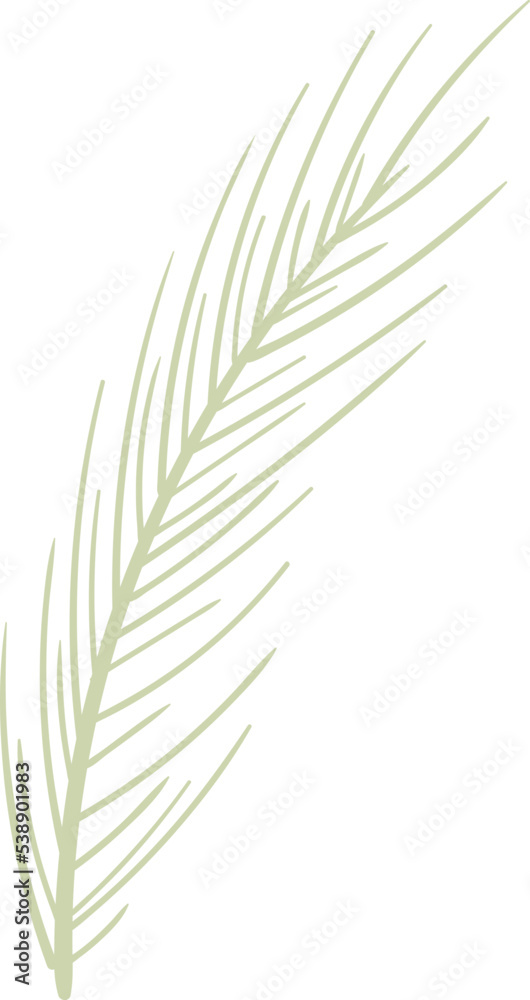 simple abstract coniferous branch simple abstract coniferous branch