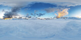 arctic antarctic snowy landscape 360° x 180° vr environment 