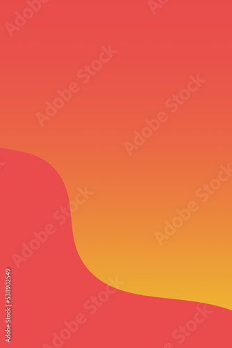 red, orange and yellow gradient waves with free space