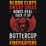 Awesome firefighter tshirt design