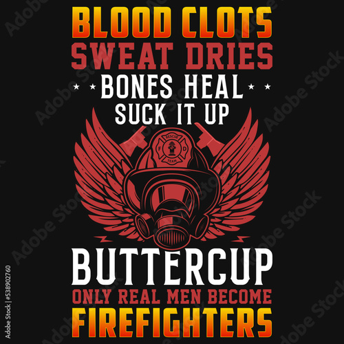 Awesome firefighter tshirt design