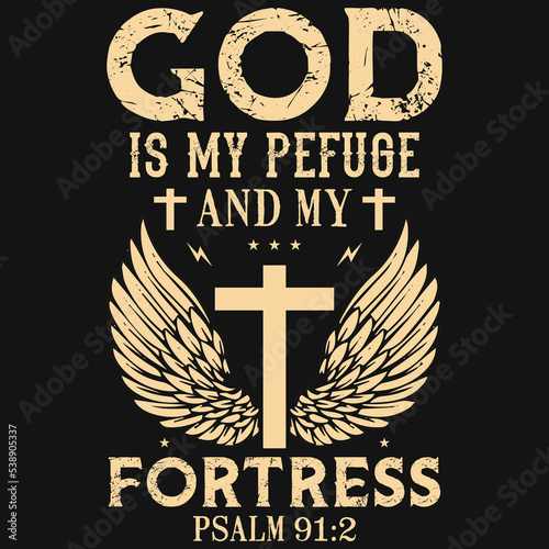 Vintage god tshirt design